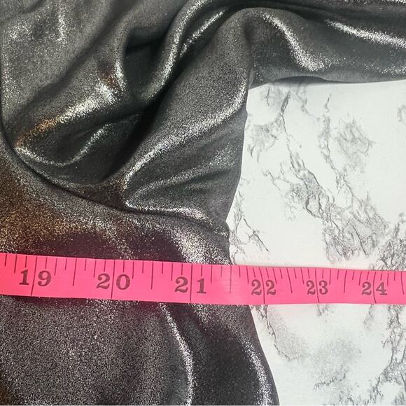 NWT IC by Connie K Metallic tie sleeve ruffle button down top Sz M - Picture 4 of 7